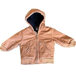 Carhartt kids hooded insulated work chore style jacket